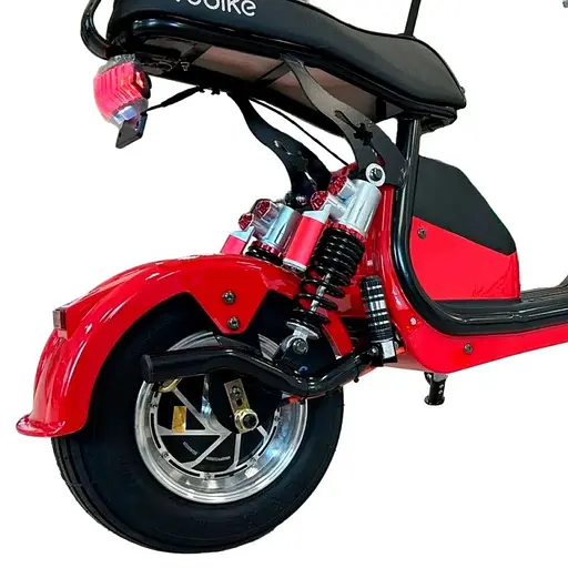 Двухколесный ситикоко EVOBIKE Spark X2 Red с корзиной и толстыми колесами - фото 7