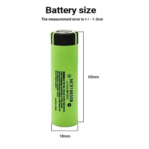 Промышленный Li-Ion аккумулятор Panasonic NCR18650B 3400 mAh без защиты 18650 - фото 4