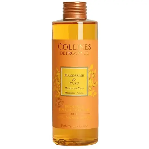 Наповнювач для аромадифузора Collines de Provence мандарин і юдзу 200 мл