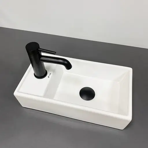 Умивальник VBI Lago R white накладний підвісний VBI-015610, Білий - фото 3