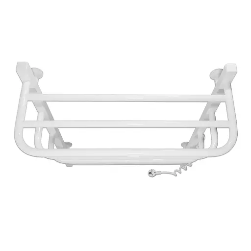 Електрична рушникосушарка Laris Зебра Стандарт ЧФ5 500x660 Е з полицею права R3 77700076, Білий, Праве, Електронний - фото 4