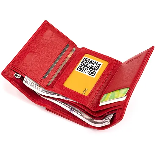 Кожаный женский кошелек ST Leather 12х7.5х2.5 см acs0015929 - фото 3