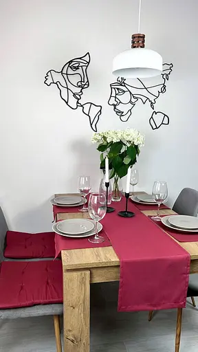 Серветки водовідштовхуючі 30х40 см 4 шт. Бордовий - фото 3