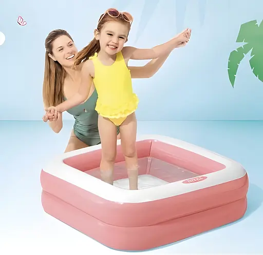 Басейн надувний дитячий Intex 57100 NP 85x85x23 см 60 л від 1 року рожевий - фото 2