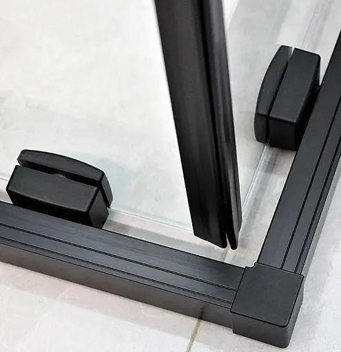 Душевая кабина Dusel DSL194B Black Matt 1000x1000x1900, Черный матовый, Универсальная, прозрачная, 100x100 - фото 5