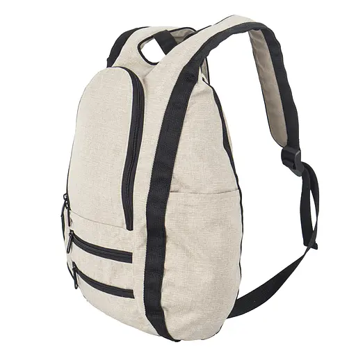 Рюкзак-антивор OOLOO Капля 45х27х14 см, бежевый меланж 4212 - фото 3