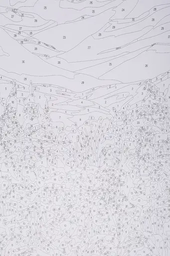 Набір для розпису по номерах "Гірська долина" 40*50 см, IDEA2-GX47244, ТМ "99IDEAS" - фото 7