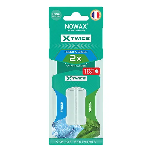 Ароматизатор Nowax X Twice - Fresh & Green з подвійною капсулою (NX00154)