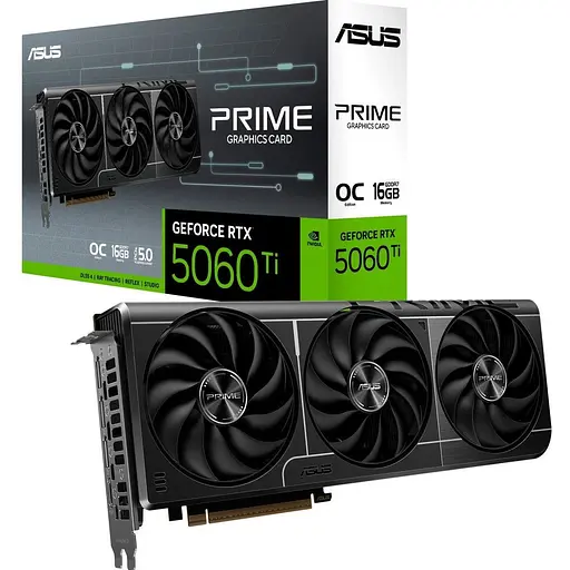 Видеокарта Asus Prime GeForce RTX 5060 Ti 16 GB OC Edition (PRIME-RTX5060TI-O16G) UA [135943]