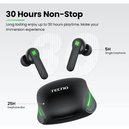 Навушники Tecno G01 Black - фото 6