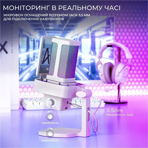 Мікрофон Fifine Q8PRO White [140396] - фото 11