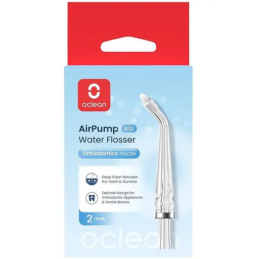 Насадка для ирригатора Oclean Nozzle for A10-Orthodontics 2 шт. - фото 2