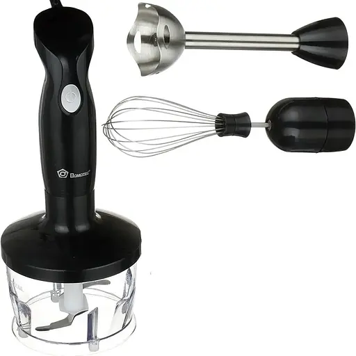 Блендер Domotec Ms-5103 3в1, ручной погружной блендер, миксер, кухонный комбайн, кухонный измельчитель 500 Вт