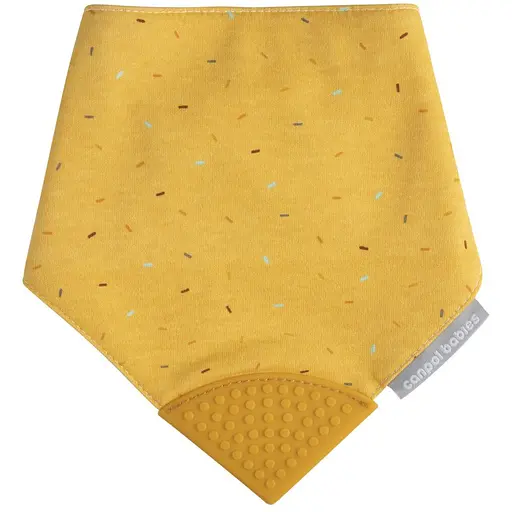 Слюнявчик Canpol babies с прорезывателем желтый (26/902_yel)