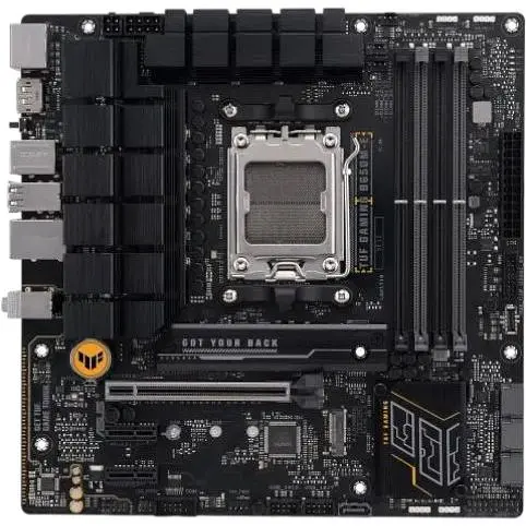 Материнская плата Asus AM5 TUF Gaming B650M-E, B650, 4xDDR5, Int.Video (CPU), 4xSATA3, 2xM.2, 1xPCI-E 4.0 16x, 2xPCI-E 4.0 1x, Realtek 7. 6xUSB3.2/6xUSB2.0, HDMI/2xDP, MicroATX