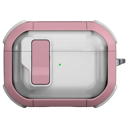 Футляр протиударний Locking Button для навушників Airpods Pro Pink