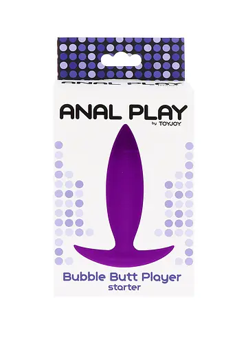 Анальна пробка Bubble Butt Player Starter 10 см (фіолетовий) - фото 4