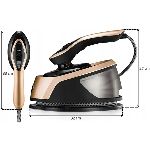 Відпарювач Mozano Smart Care 2500 W Gold праска з парогенератором - фото 7