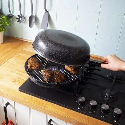 Сковорода гриль газ A-PLUS 32-RG аэрогриль для стейков барбекю 32 см для жарки на газовой плите - фото 7