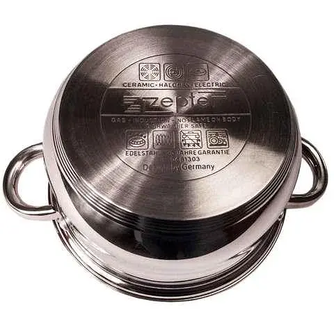 Набір каструль з кришками та сковородою Z.P.T.R International 12 предметів - фото 2