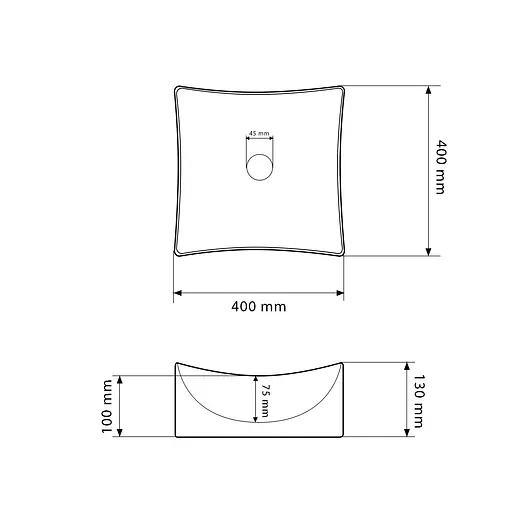 Умивальник VBI Viareggio S white накладний VBI-016200, Білий - фото 2