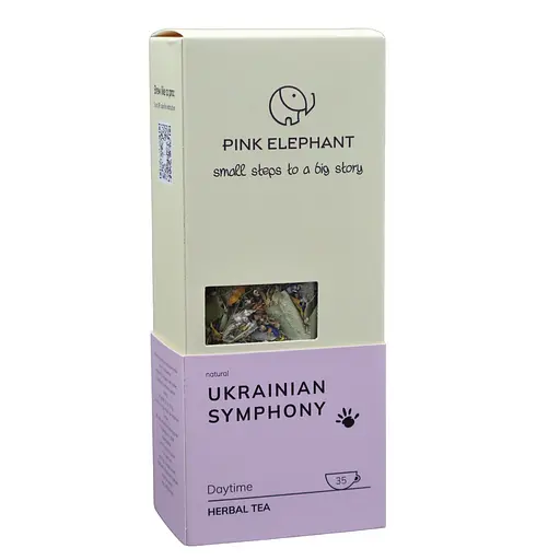  Трав'яний денний чай Ukrainian Symphony, 70 г Pink Elephant 