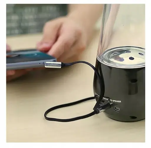 Аудіокабель UGREEN AV119 3.5mm Male to 3.5mm Male Straight to angle flat Cable 2m (Black)(UGR-10599) - фото 4