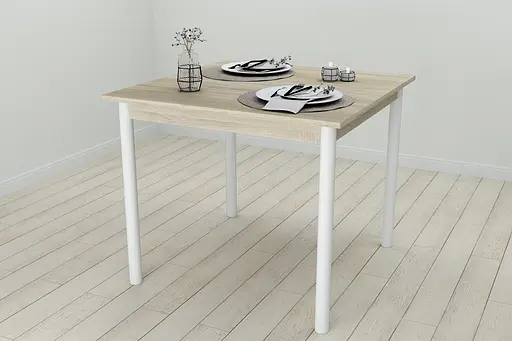 Кухонний стіл Ferrum-decor Агата 75x80x80 Білий ДСП Сонома 16мм (FRD-106249) - фото 4