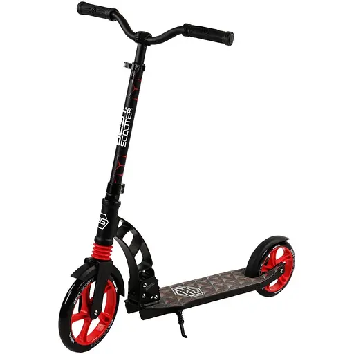 Самокат Best Scooter 85х16х36 см Черно-красный 000231606 - фото 1