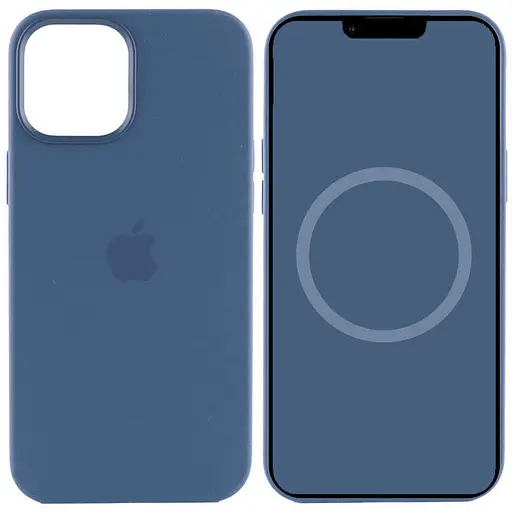 Чохол Epik Silicone case AAA with Magsafe and Animation для Apple iPhone 15, 6.1 Синій/Winter blue
