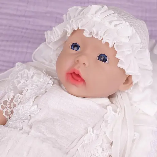 Силіконова лялька IVITA реалістичні блакитні очі - фото 3