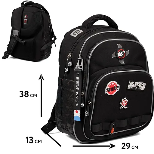 Рюкзак шкільний напівкаркасний Yes Samurai S-91 - фото 2