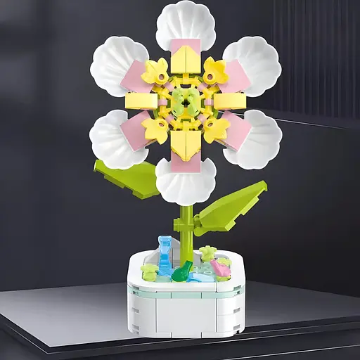 3D конструктор Flowers Гардения на 127 деталей (25-113) - фото 4