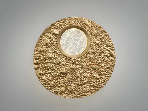 Настенный светодиодный светильник бра Romin круглый золотой 15 Вт - фото 2