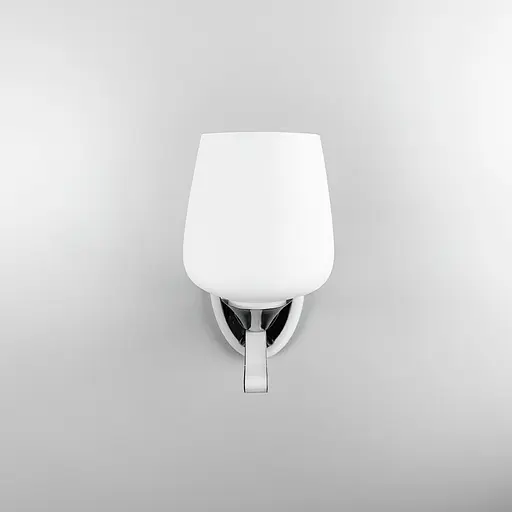 Бра з білим плафоном в хромовому корпусі Line F 86517/1 CH - фото 6