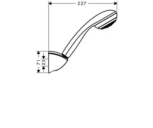 Душевой гарнитур Hansgrohe Crometta 85 1jet/ Porter’C 27577000, Хром - фото 2