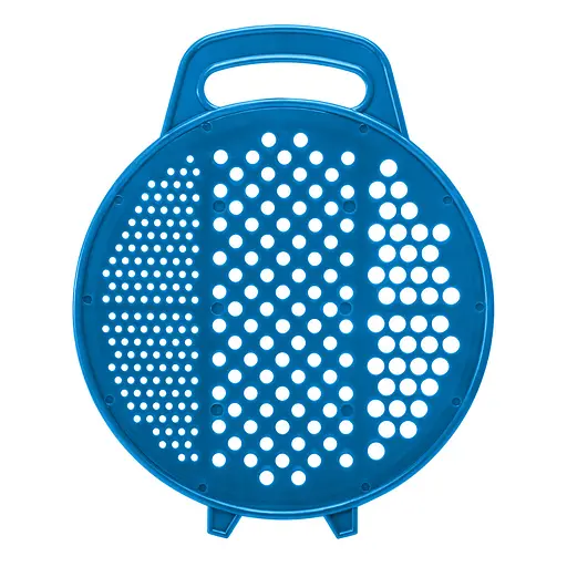 Терка пластмассовая круглая для детского питания и картофеля 24 см, Kitchette Голубой 84648 - фото 5