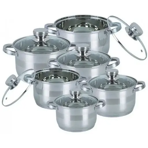 Набір каструль з кришками Bohmann BH 1275 N, 12 предметів - фото 1