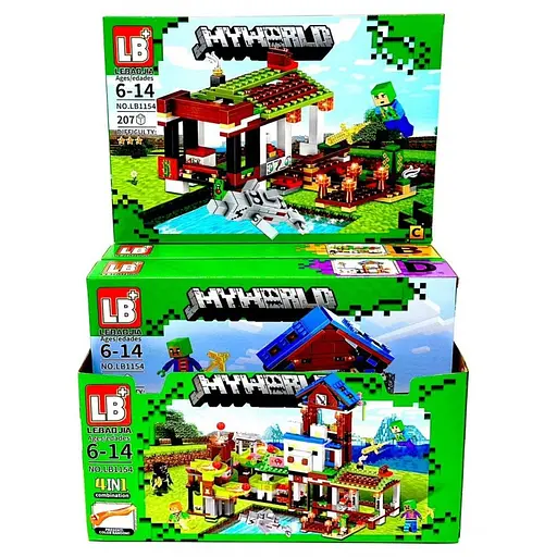 Конструктор Minecraft, LB1154, 201-215 деталей, (В ассортименте) - фото 5