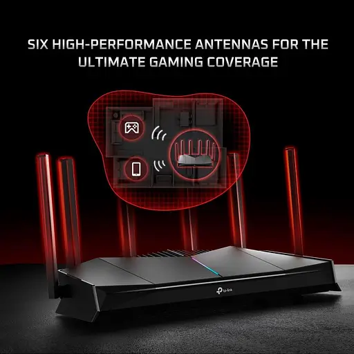 Роутер TP-LINK Archer GE400, Black, Wi-Fi 7 (до 6453 Mb/s, 2.4/5GHz), 1хLAN (1000/2500 Mb/s), 3хLAN (100/1000 Mb/s), 1хWAN (1000/250). - фото 7