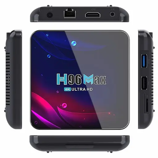 Смарт ТВ Smart TV Box Android H96 4/64 Gb MAX V11, медиаплеер IPTV - фото 5