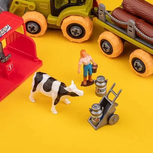 Игровой набор Otamanko Веселый хутор трактор и молочная ферма с коровами - фото 7