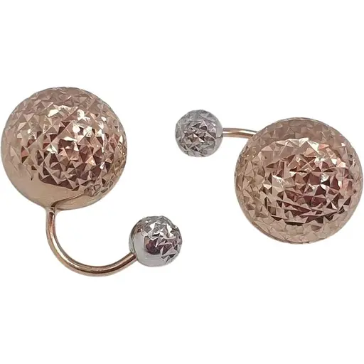 Золотые серьги Favoritum с алмазной гранью. 220336_12_А_КБ