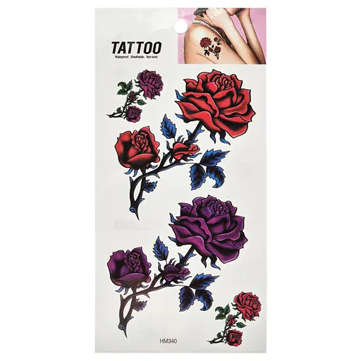 Временная татуировка Розы Tattoo 1020-HM340