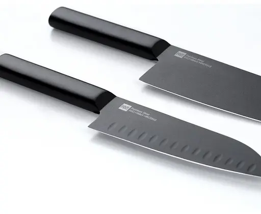 Набір ножів Xiaomi HuoHou Black Non-Stick Heat Knife 2 ножі (HU0015) - фото 3