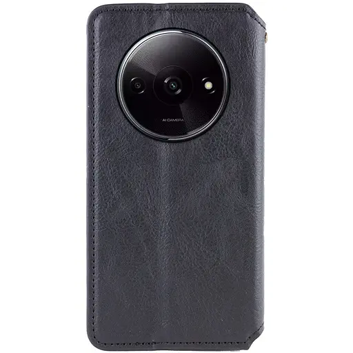 Чохол-книжка Getman шкіряний Cubic PU для Xiaomi Redmi A3 Чорний - фото 2