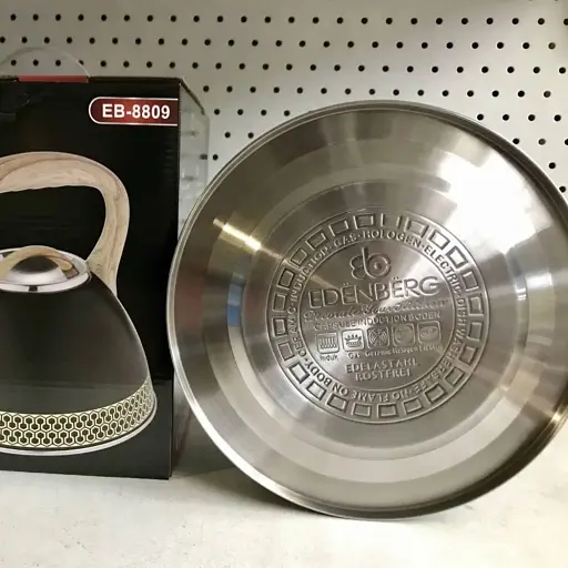 Чайник зі свистком з нержавіючої сталі 3.0 л Edenberg EB-8809 - фото 6