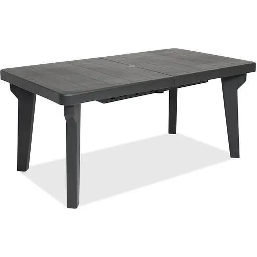Стол для сада Bica Bergen пластиковый раздвижной графит. - фото 2