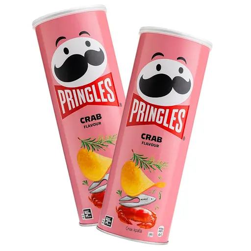 Чипсы Pringles Crab со вкусом краба 330 г (2 шт. х 165 г)
