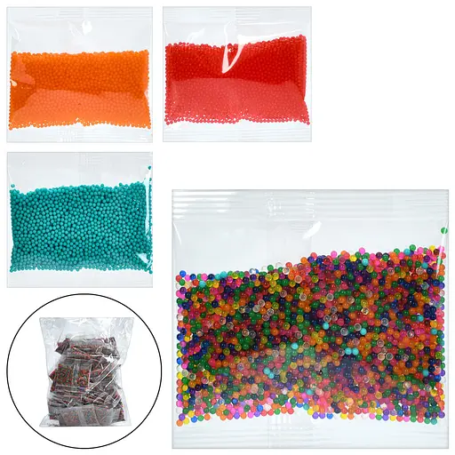 Пули водяные 78-4000, 20 г, 7.5x7.5x0.5 см, 50 шт. в упаковке (в ассортименте) - фото 2